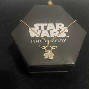 Star Wars fine jewelry GROGU gold & diamond necklace